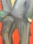 1970s Large 1970s Abstract Oil Painting Portrait, Man in a Suit, Newly Framed For Sale - Image 5 of 10