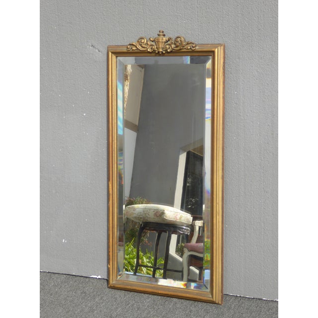 Antique French Provincial Country Gold Wall Mantle Mirror Beveled Mirror Chairish