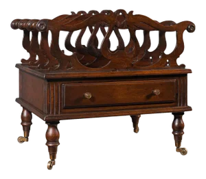 1900s Antique Victorian English Canterbury Stand