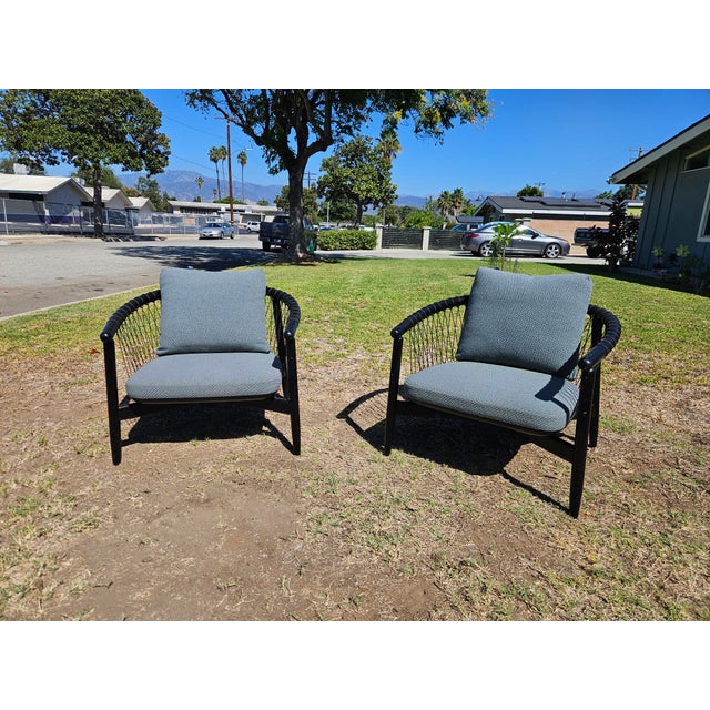 A Pair of Herman Miller / Geiger Crosshatch Lounge Chair by Eoos For Sale - Image 4 of 16