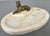 Antique French Marble and Brass Dog Display Tray For Sale - Image 4 of 14