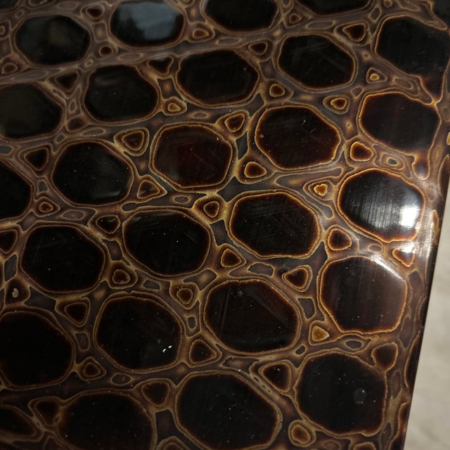 Honeycomb Lacquer Box, 9x9x2.5" For Sale - Image 11 of 12