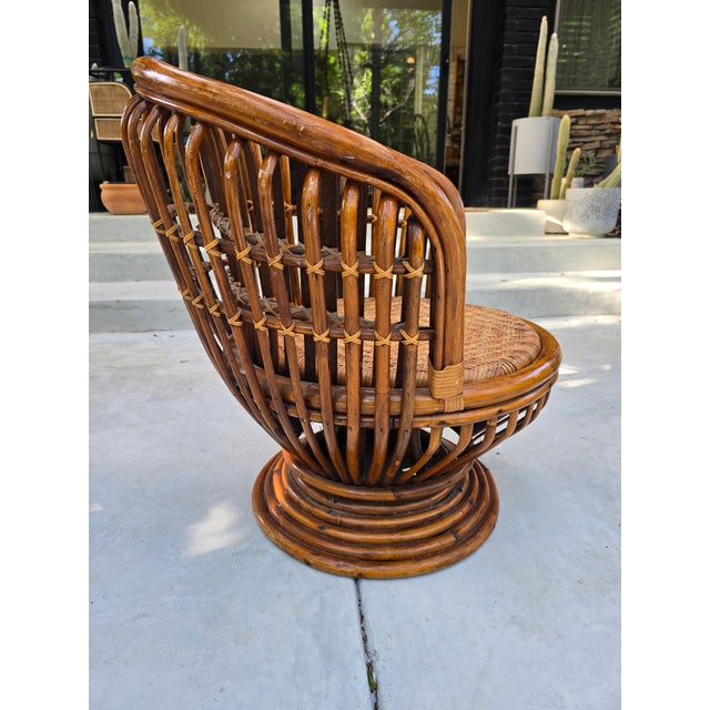 Late 20th Century Late 20th Century Swivel Chair Attributed to Franco Albini For Sale - Image 5 of 11