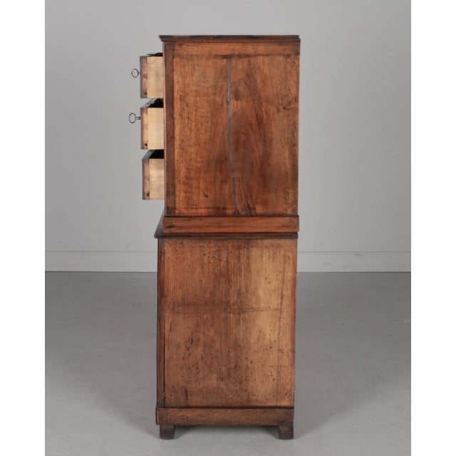 Wood 19th Century Louis Philippe Walnut Cabinet For Sale - Image 7 of 10