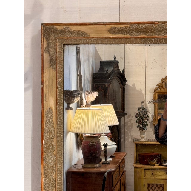 19th Century 19th Century French Empire Painted Mirror For Sale - Image 5 of 6