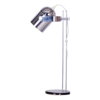 Mid-Century Modern Table Lamp in Chrome by J. Indra for Combi Lux, Czech, 1970s For Sale