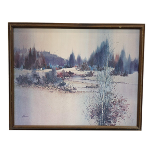 "Winter's Breath" - Print of Original Watercolor on Paper Signed