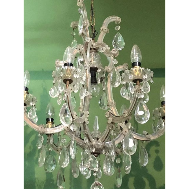 50's Old Bohemia Chandelier Medium size Very good state of preservation Working Up to 250V (Europe/UK Standard).The wiring...