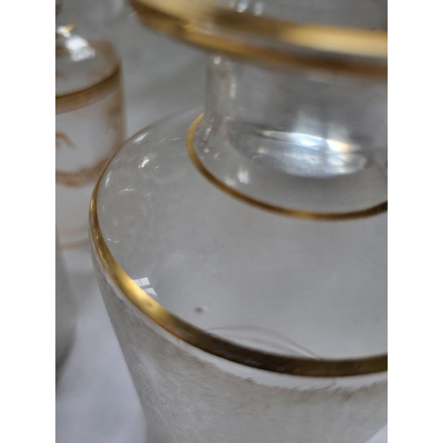 19th Century Antique French Gilt Crystal Vanity Set by Cristalleries De Saint Louis, 1890s, Set of 4 For Sale - Image 5 of 7