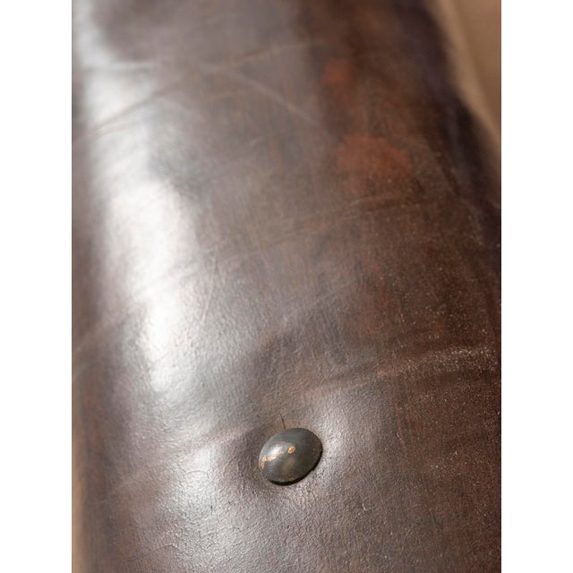 1920s Vintage Bauhaus Leather Gym Bench, Europe, 1920s For Sale - Image 5 of 9