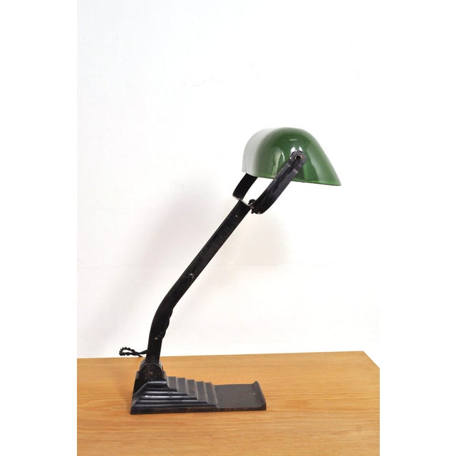 Art Deco Banker's Lamp from Erpe, 1930s For Sale - Image 4 of 13