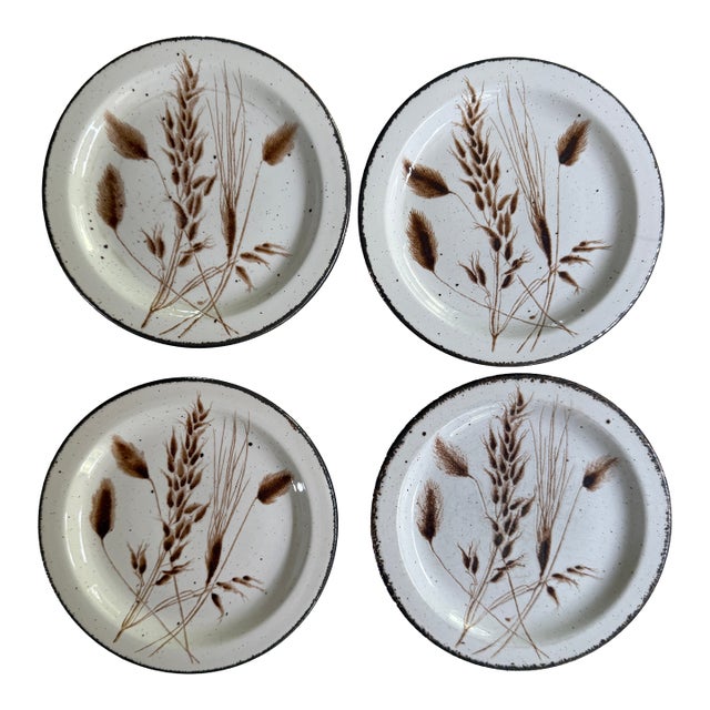 1970s Set of Four (4) Midwinter Stoneware 7” Plates by Wedgwood Group For Sale