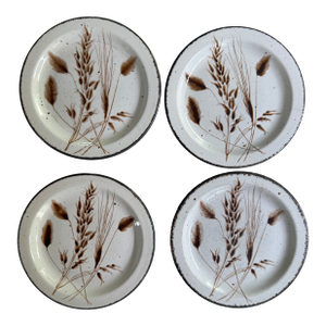 1970s Set of Four (4) Midwinter Stoneware 7” Plates by Wedgwood Group