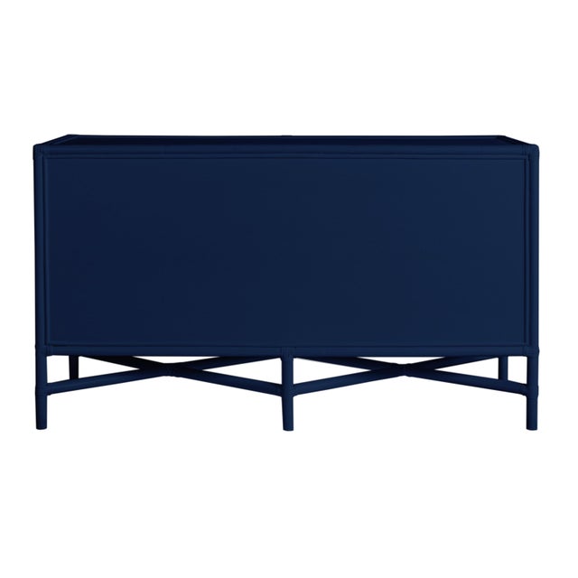 Verona Four-Drawer Dresser in Navy For Sale - Image 4 of 6