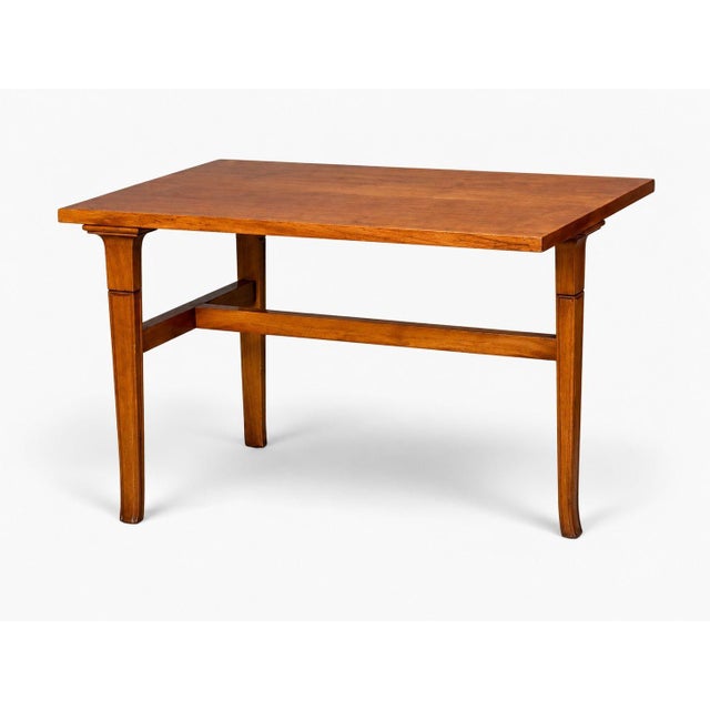 t.h. Robsjohn-Gibbings, Rare Trapeza End Tables, Walnut, Greece, 1937 For Sale - Image 4 of 18