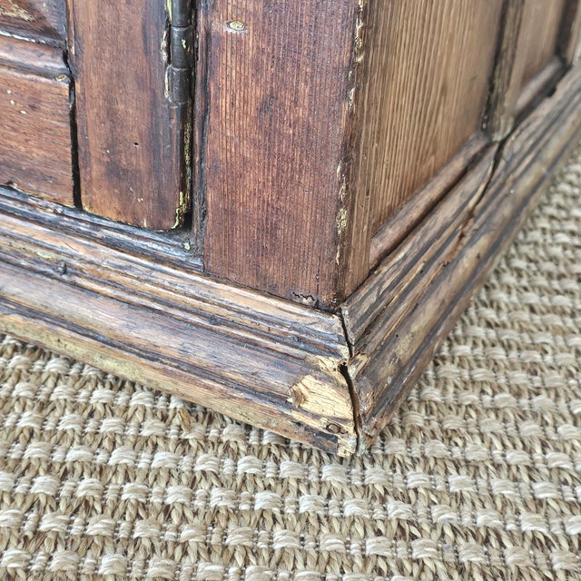 Antique Pine Cupboard & Open Plate Rack For Sale - Image 16 of 17