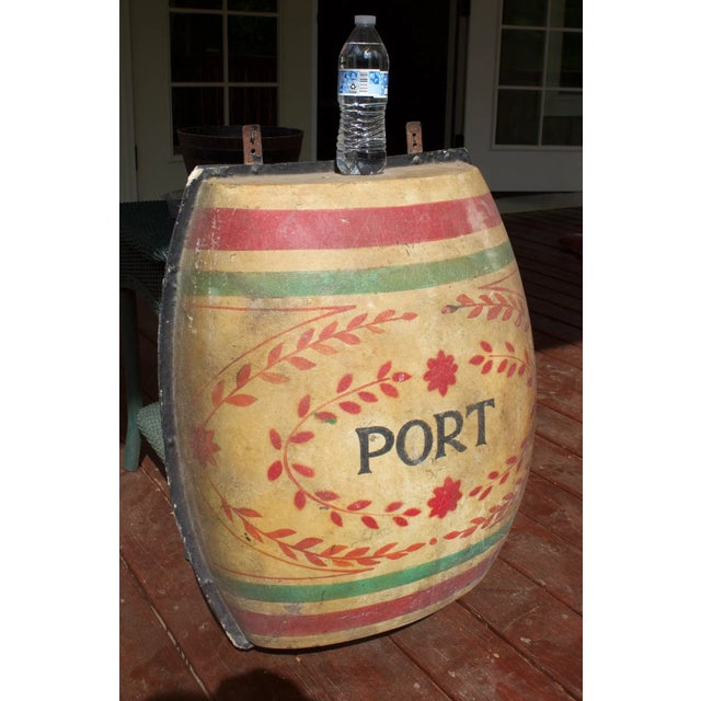 1970s Vintage Port Wine Trade Sign For Sale - Image 5 of 10