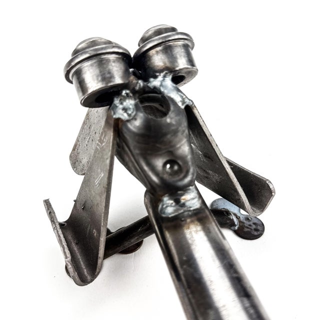 Vintage Metal Scrap Art Sculpture of Dog For Sale - Image 9 of 12