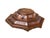 Crafted with rich, warm wood tones and exquisite traditional detailing, this octagonal carved wooden display base features...