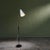 Adjustable '7070' Floor Lamp by Falkenbergs Belysning with Brass Details and Perforated Shade, Sweden For Sale - Image 3 of 12