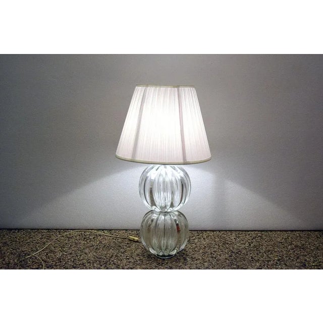 Murano Glass Table Lamp, 1970s For Sale - Image 4 of 9