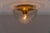 Mushroom shaped glass lamp in gold, germany 1960s the fixture need 1 x e27 standard bulb with 60w max. light bulbs are not...
