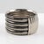 Metal Space Age Machine Age Massive Silvered Metal Bracelet Bangle For Sale - Image 7 of 7