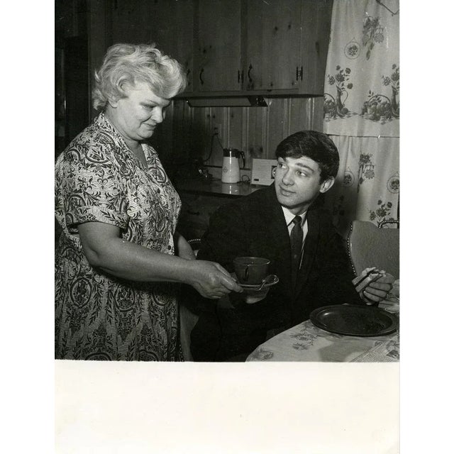 Portrait of Gene Pitney with his Mother is a vintage photographic print on matt single-coated paper. Photograph from...
