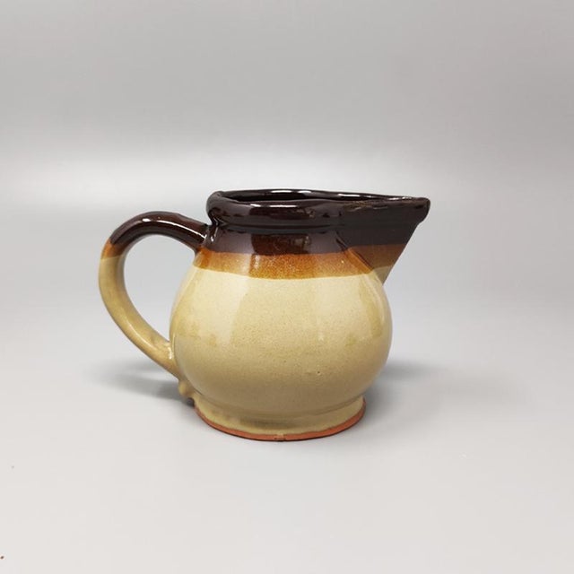 1960s Italian Faenza Ceramic Handmade Coffee Set, 1970s For Sale - Image 5 of 7