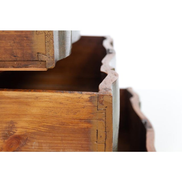 Antique Baroque Danish Green Chest of Drawers, 1730s For Sale - Image 16 of 18