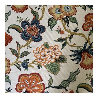 Hothouse Flowers by Celerie Kemble for Schumacher Linen Fabric- 2 Yards For Sale