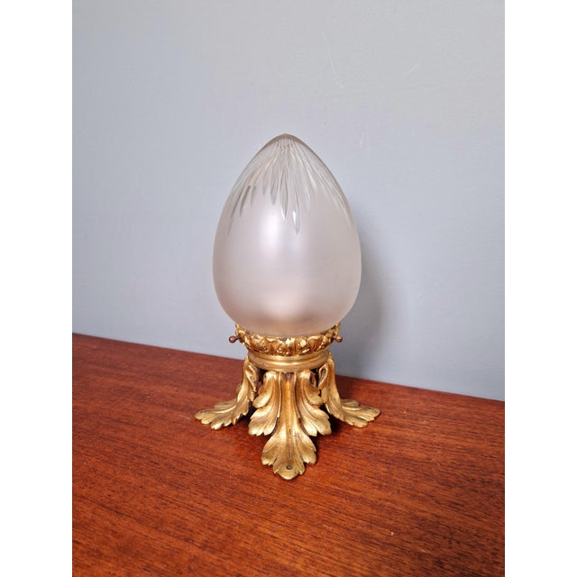 Ceiling Lamp in Gilded Bronze and Crystal, Early 20th Century For Sale - Image 16 of 16