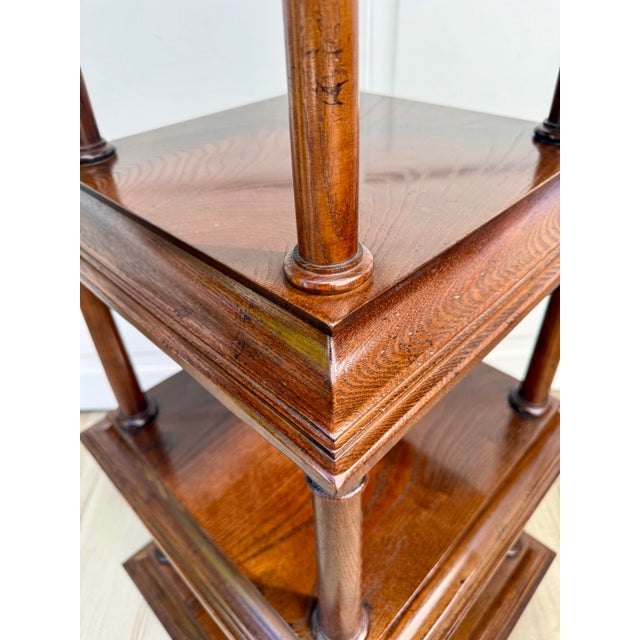 Wood Late 20th Century Baker Furniture Architectural Graduated Tier Étagère For Sale - Image 7 of 12