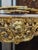 Metal Grand French-Style Console Table – Marble Top With Ornate Gold Leaf & Gilded Bronze Details For Sale - Image 7 of 7