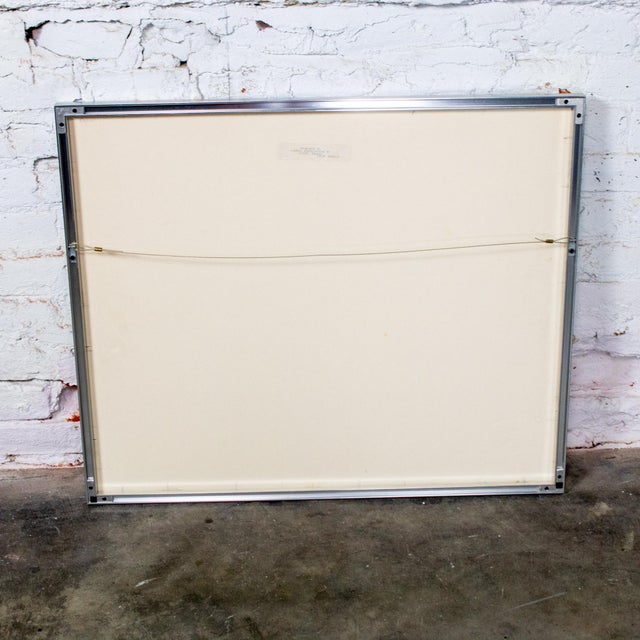 1985 Watercolor Winter Farm Landscape Signed by G. Russell Case Framed For Sale - Image 16 of 17