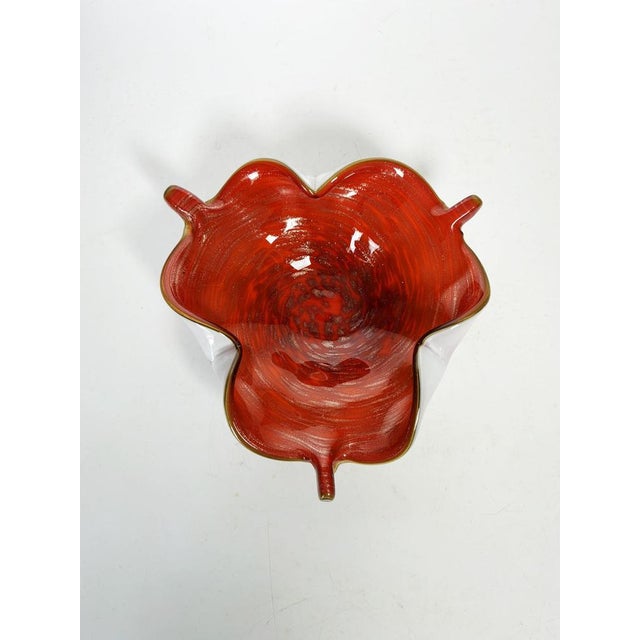 Italian Red Glass Ashtray, France, 1960s For Sale - Image 4 of 10