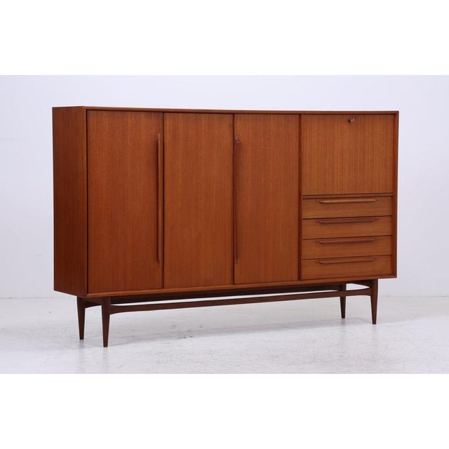 Vintage Teak Highboard by Heinrich Riestenpatt, 1960s For Sale - Image 4 of 18