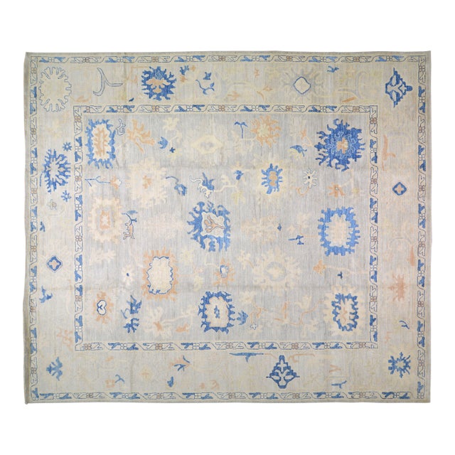 1960s Modern Moroccan Hand Knotted Wool Rug, 6'1"x9'11" For Sale