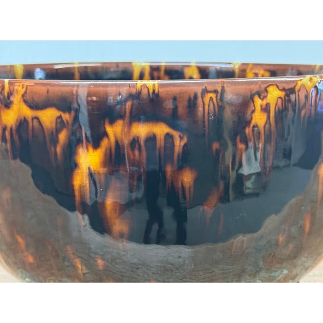 Martino Interiors Tortoiseshell Glaze Ceramic Bowl For Sale - Image 9 of 12
