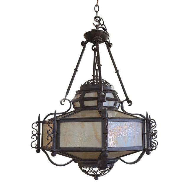 Marakesh 4 Light Iron Pendant Chandelier For Sale