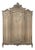 Antique Louis XV Style Stripped Oak Triple Door Armoire For Sale