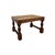 1970s Vintage English Oak Footstool With Woven Cane Top and Turned Legs. For Sale - Image 5 of 9