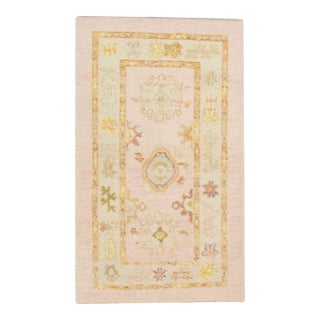 Modern Turkish Oushak Rug 3' x 5'1" For Sale