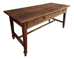 Antique 19th Century Rustic French Oak Farmhouse Table