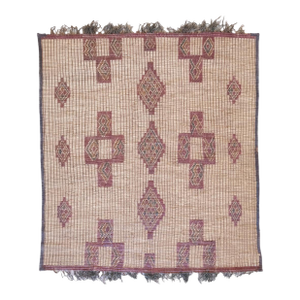 Small Mauritanian Tuareg Mat - 3.6 X 3.11 Ft