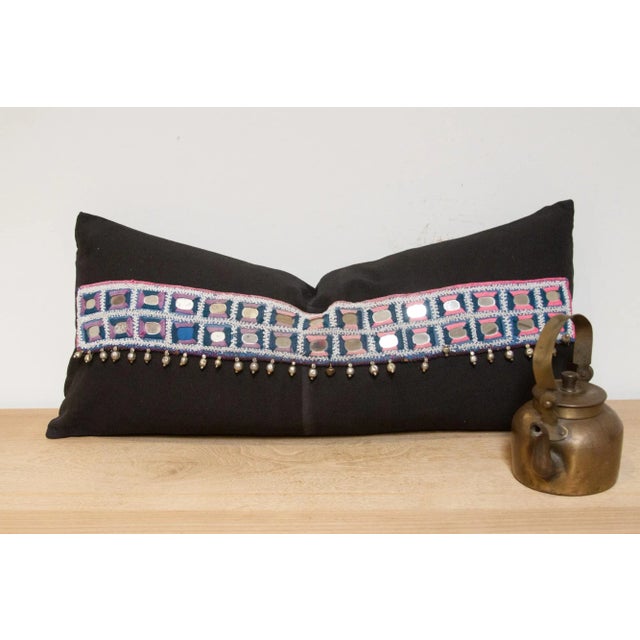This vintage nomad pillow is a warm & charming mixture of tribal Indian beauty with functionality. Crafted from thick...
