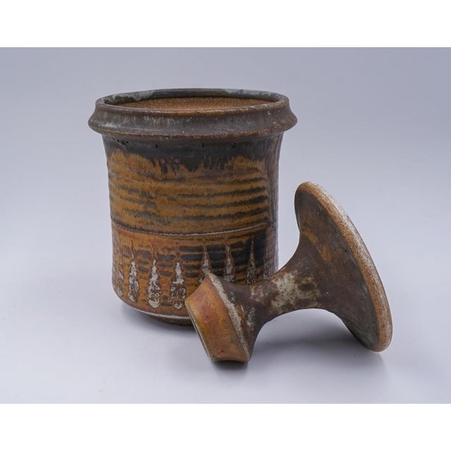 Mid-Century Modern Mid 20th Century Joel Edwards Lidded Jar For Sale - Image 3 of 12