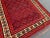 Vintage Afghan Hand-Knotted Baluchi Fine Rug — Deep Red Geometric Lattice Design Rug For Sale - Image 10 of 13