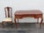 This Set of Desk and Chair is made out of wood, solid wood, veneer, metal, and upholstery. This high quality set has a...