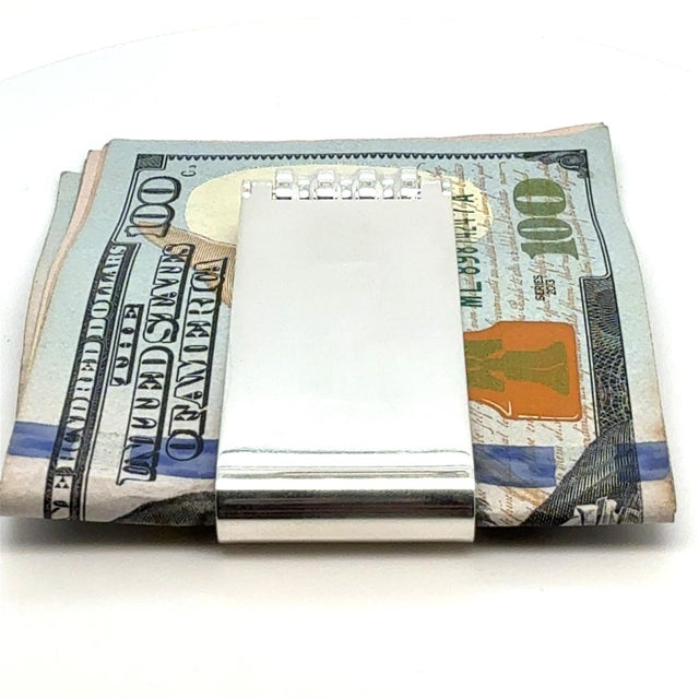 Metal Tiffany & Co Estate Money Clips by Paloma Picasso Sterling Silver For Sale - Image 7 of 8